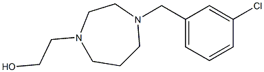 2-(4-(3-chlorobenzyl)-1,4-diazepan-1-yl)ethanol Struktur