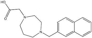 2-(4-(naphthalen-2-ylmethyl)-1,4-diazepan-1-yl)acetic acid Struktur