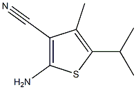 2-amino-5-isopropyl-4-methylthiophene-3-carbonitrile Struktur