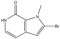 2-bromo-1-methyl-1H-pyrrolo[2,3-c]pyridin-7(6H)-one Struktur