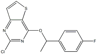 2-chloro-4-(1-(4-fluorophenyl)ethoxy)thieno[3,2-d]pyrimidine