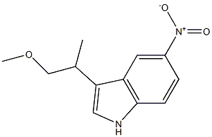 3-(1-methoxypropan-2-yl)-5-nitro-1H-indole Struktur