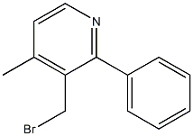 3-(bromomethyl)-4-methyl-2-phenylpyridine Struktur