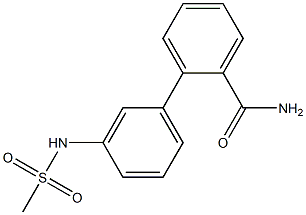 3'-(methylsulfonamido)biphenyl-2-carboxamide Structure