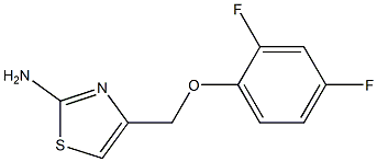 4-((2,4-difluorophenoxy)methyl)thiazol-2-amine Struktur