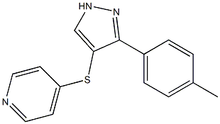 4-(3-p-tolyl-1H-pyrazol-4-ylthio)pyridine