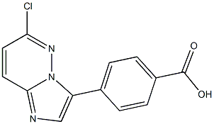 4-(6-chloroimidazo[1,2-b]pyridazin-3-yl)benzoic acid Struktur