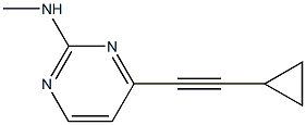 4-(cyclopropylethynyl)-N-methylpyrimidin-2-amine Struktur