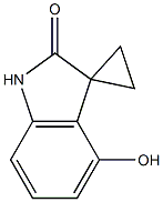 4'-hydroxyspiro[cyclopropane-1,3'-indolin]-2'-one Struktur