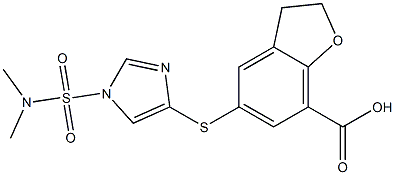 5-(1-(N,N-dimethylsulfamoyl)-1H-imidazol-4-ylthio)-2,3-dihydrobenzofuran-7-carboxylic acid