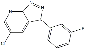 6-chloro-1-(3-fluorophenyl)-1H-[1,2,3]triazolo[4,5-b]pyridine Struktur