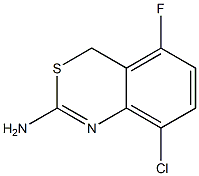 8-chloro-5-fluoro-4H-benzo[d][1,3]thiazin-2-amine Struktur