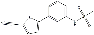 N-(3-(5-cyanothiophen-2-yl)phenyl)methanesulfonamide Struktur