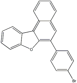 6-(4-bromopheny)naphtho[2,1-b]benzofuran Struktur