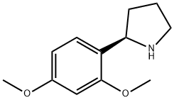 1-((2R)PYRROLIDIN-2-YL)-2,4-DIMETHOXYBENZENE Struktur