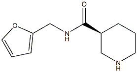 (S)-N-(furan-2-ylmethyl)piperidine-3-carboxamide Struktur