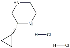 (R)-2-Cyclopropyl-piperazine dihydrochloride Struktur