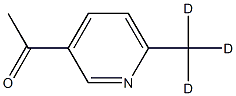 3-Acetyl-6-(methyl-d3)-pyridine Struktur