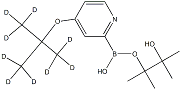 4-(tert-Butoxy-d9)-pyridine-2-boronic acid pinacol ester Struktur