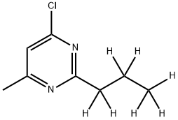 4-Chloro-6-methyl-2-(n-propyl-d7)-pyrimidine Struktur