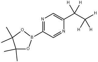 5-(Ethyl-d5)-pyrazine-2-boronic acid pinacol ester Struktur