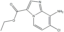 ETHYL 8-AMINO-7-CHLOROIMIDAZO[1,2-A]PYRIDINE-3-CARBOXYLATE Struktur