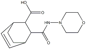 3-(morpholinocarbamoyl)bicyclo[2.2.2]oct-5-ene-2-carboxylic acid Struktur