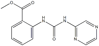 methyl 2-(3-(pyrazin-2-yl)ureido)benzoate Struktur