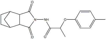 N-(1,3-dioxohexahydro-1H-4,7-methanoisoindol-2(3H)-yl)-2-(p-tolyloxy)propanamide Struktur