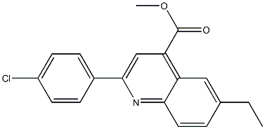 methyl 2-(4-chlorophenyl)-6-ethylquinoline-4-carboxylate