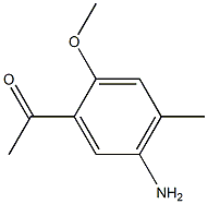 1-(5-Amino-2-methoxy-4-methyl-phenyl)-ethanone Struktur