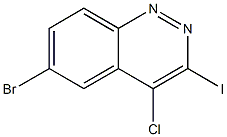 6-Bromo-4-chloro-3-iodo-cinnoline Structure