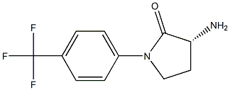 (R)-3-amino-1-(4-(trifluoromethyl)phenyl)pyrrolidin-2-one Struktur