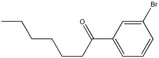 1-(3-bromophenyl)heptan-1-one Struktur