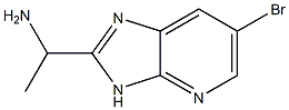 1-(6-bromo-3H-imidazo[4,5-b]pyridin-2-yl)ethanamine Struktur