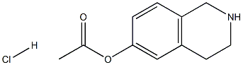 1,2,3,4-tetrahydroisoquinolin-6-yl acetate hydrochloride Struktur