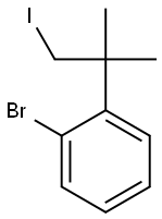 1-bromo-2-(1-iodo-2-methylpropan-2-yl)benzene Struktur