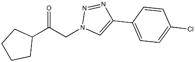 2-(4-(4-chlorophenyl)-1H-1,2,3-triazol-1-yl)-1-cyclopentylethanone Struktur