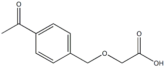 2-(4-acetylbenzyloxy)acetic acid Struktur