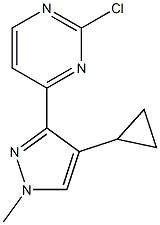 2-chloro-4-(4-cyclopropyl-1-methyl-1H-pyrazol-3-yl)pyrimidine