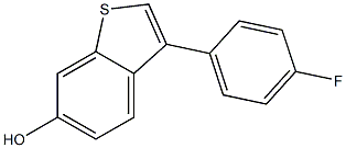 3-(4-fluorophenyl)benzo[b]thiophen-6-ol Struktur