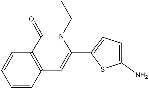 3-(5-aminothiophen-2-yl)-2-ethylisoquinolin-1(2H)-one Struktur