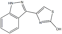 4-(1H-indazol-3-yl)thiazol-2-ol Struktur