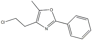 4-(2-chloroethyl)-5-methyl-2-phenyloxazole Struktur