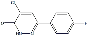 4-chloro-6-(4-fluorophenyl)pyridazin-3(2H)-one Struktur