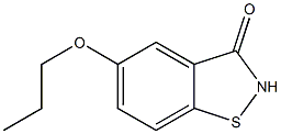 5-propoxybenzo[d]isothiazol-3(2H)-one Struktur