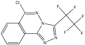 6-chloro-3-(perfluoroethyl)-[1,2,4]triazolo[3,4-a]phthalazine Struktur