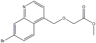 methyl 2-((7-bromoquinolin-4-yl)methoxy)acetate Struktur