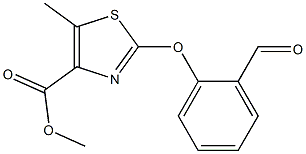 methyl 2-(2-formylphenoxy)-5-methylthiazole-4-carboxylate Struktur