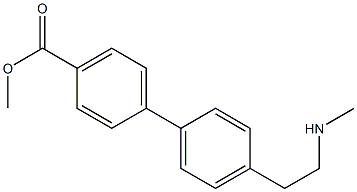 methyl 4'-(2-(methylamino)ethyl)biphenyl-4-carboxylate Structure